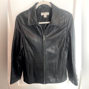 Vintage Petite Sophisticate leather jacket size S